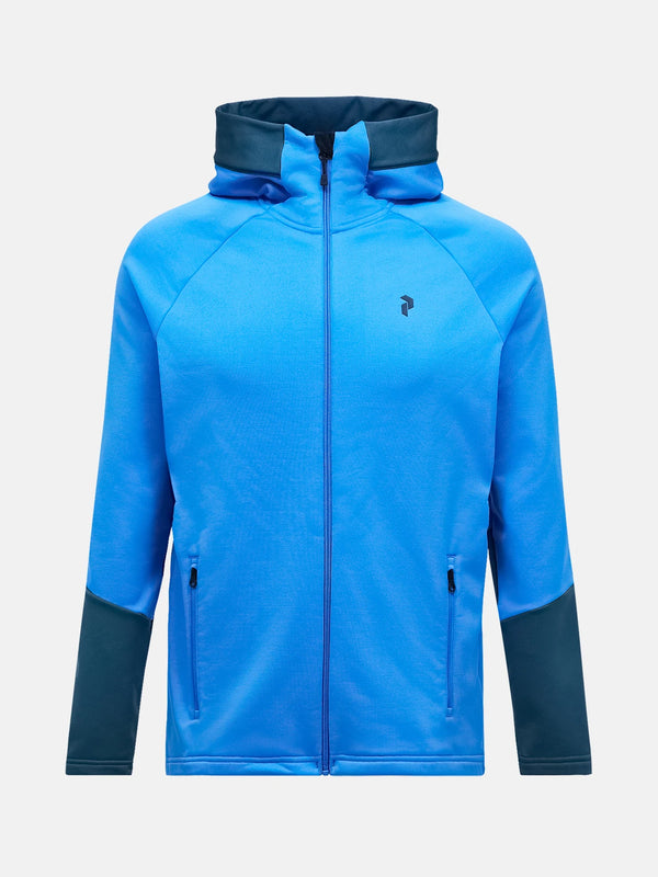 Peak Performance Rider Essentials Midlayer Zip Azure Ascent Hood Men