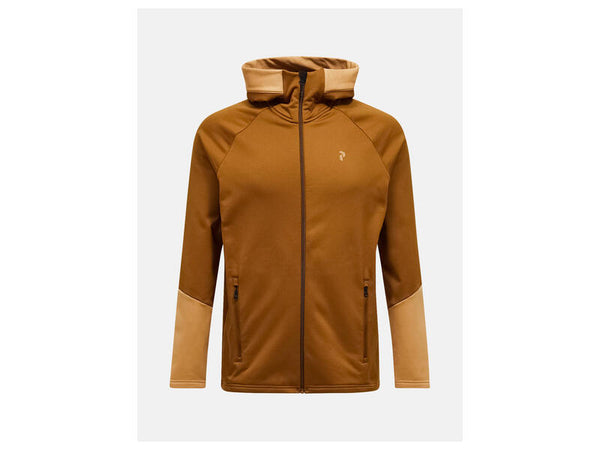 Peak Performance Rider Essentials Midlayer Zip Earthy Summit Hood Men