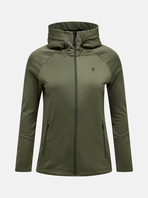 Peak Performance Rider Essentials Midlayer Zip P-Needle Hood Women
