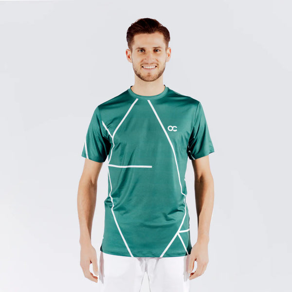 OnCourt Performance Shirt Gravel 1 Groen vooraanzicht