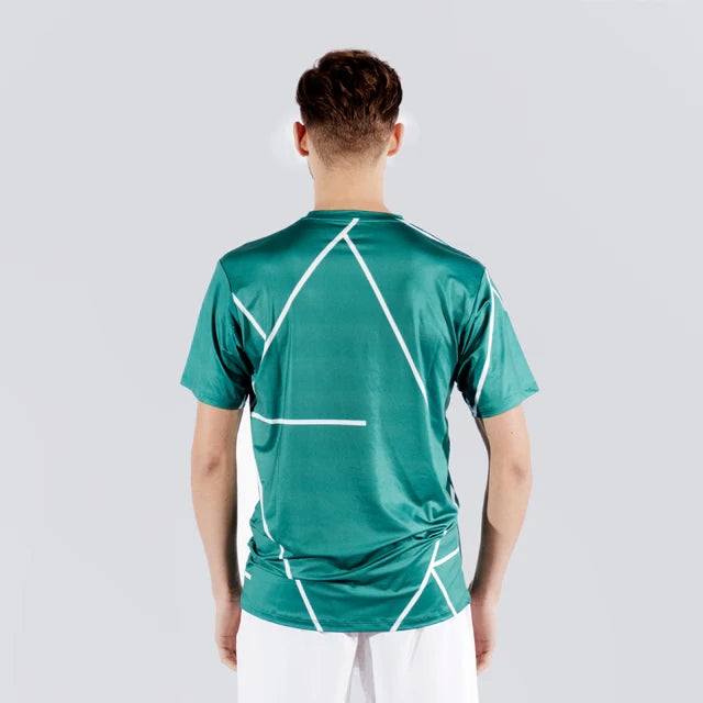 OnCourt Performance Shirt Gravel 1 Groen  Achterkant